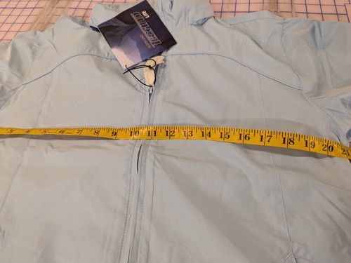 Ladies North End Light Blue Hooded Wind Breaker Women Rain Jacket Size Medium - Picture 7 of 7