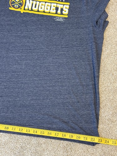 DENVER NUGGETS Blue/Gray Sports T-Shirt Men’s Sz XL - Picture 7 of 8