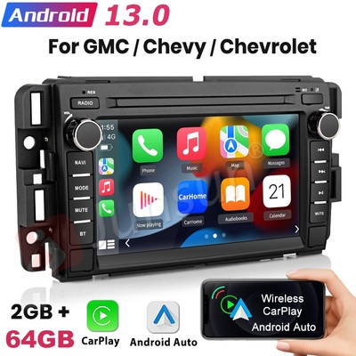 7  For GMC Yukon Chevy Silverado Sierra Android13 Car Stereo Radio GPS Navi Wifi
