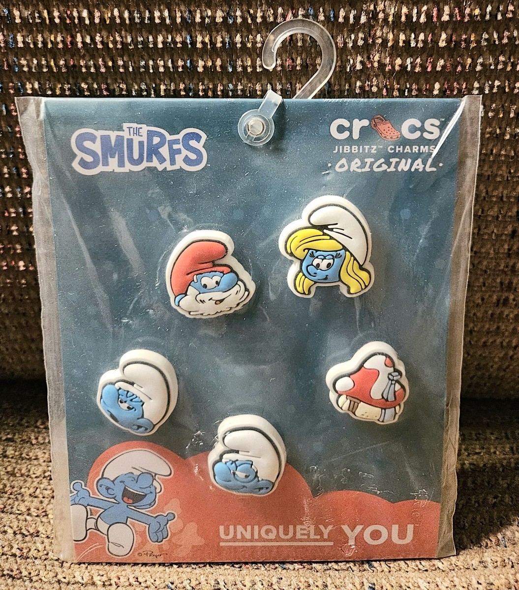 Crocs Jibbitz Charms The Smurfs 5 Pack Multi-color New In  display picture 3