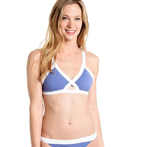 Letarte Women's Santorini Top, Blue, Medium