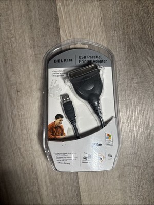  Belkin USB Parallel Printer Adapter Cable 2005 - New In Package