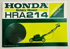 HONDA TOSAERBA ROTATIVO HR214 n. 31VA3020 Specifiche 1983 Manuale d'uso