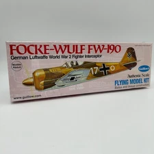 Guillow’s Focke-Wulf FW-190 Model Kit – German WWII Fighter Interceptor – Vintag