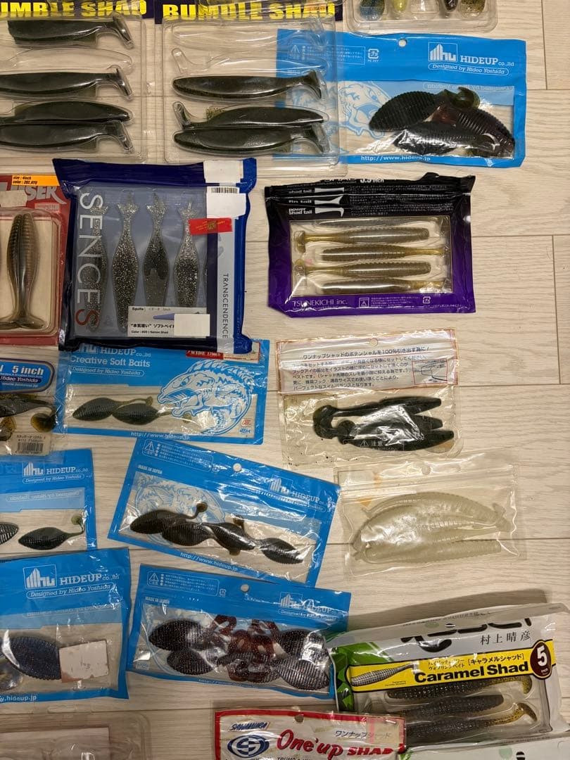 37 pieces for sale, swimbaits, shad-type worms, bulk sale, Bumble Shad - Image 5