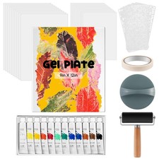 9x12 Inch Gel Printing Plate Kit Complete Printmaking Set Gelatin Art Tools