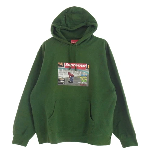 Sweat à capuche Supreme 21AW Thrasher Slasher sweat à capuche vert L d'occasion LIFE 0