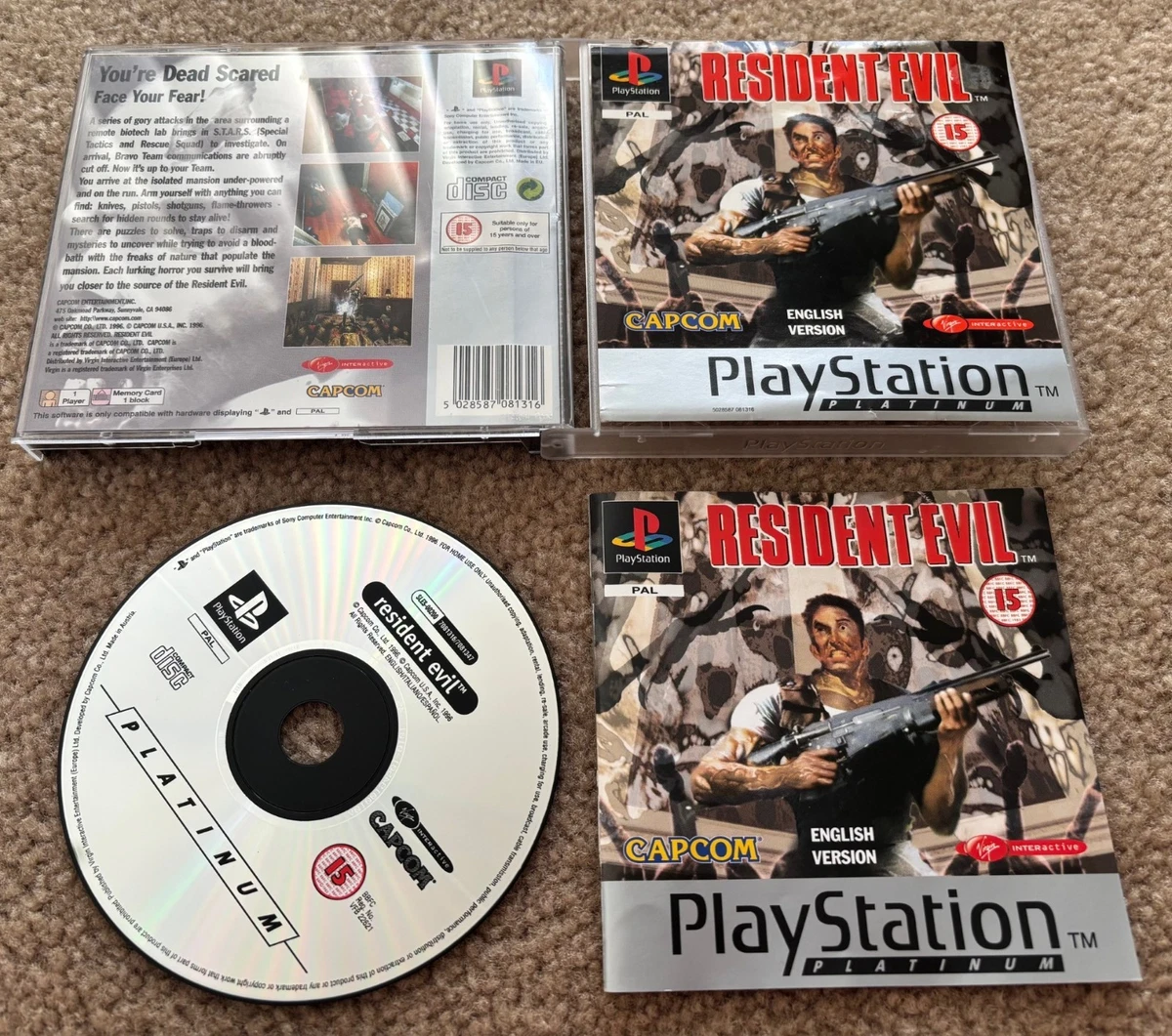 Resident Evil – PS1 – Version Complète Value Series – Jeu D’aventure Survival Horror Collector