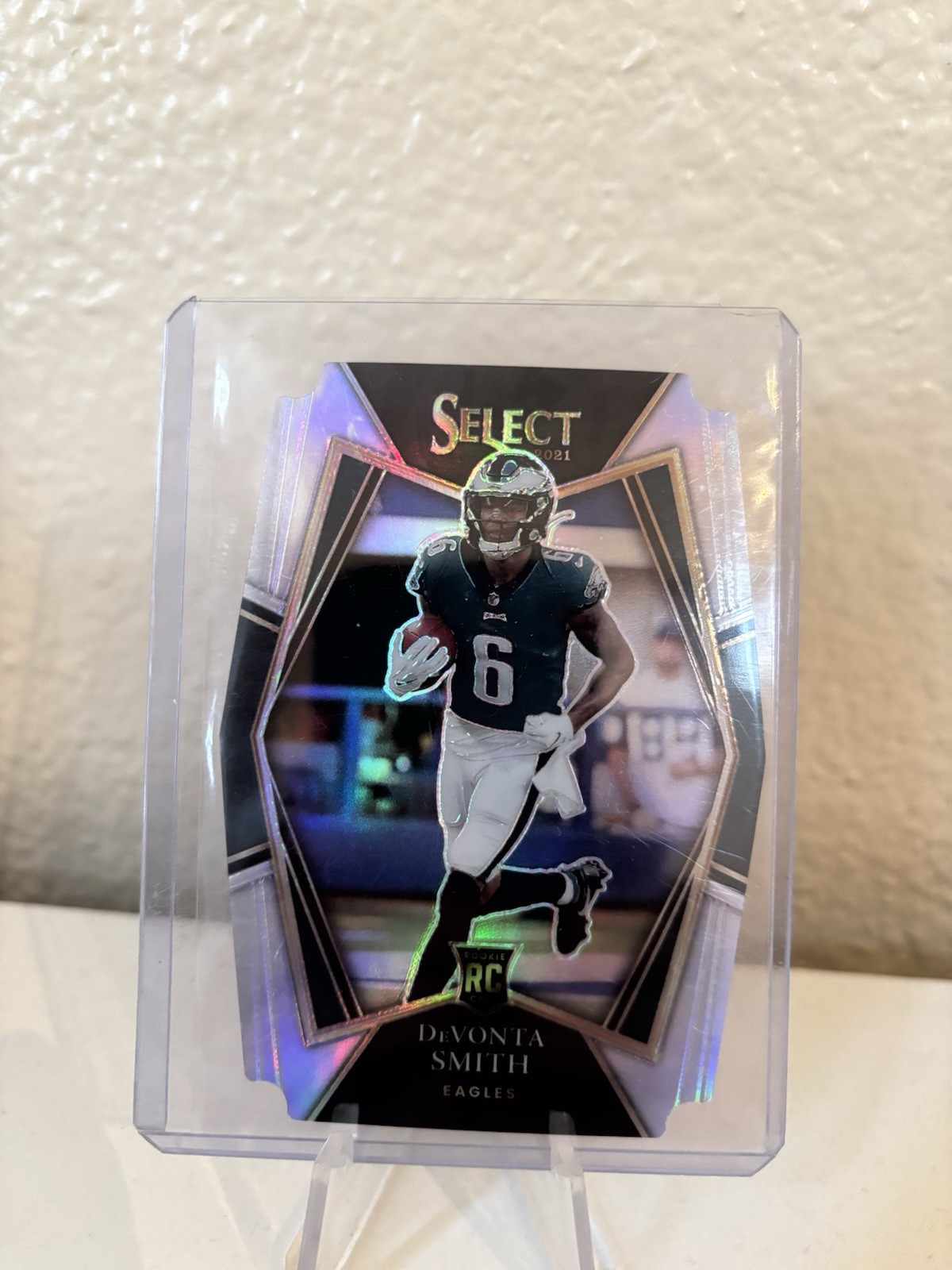 2021 Panini Select - Premier Level Devonta Smith #149 Silver Prizm Die-Cut (RC)