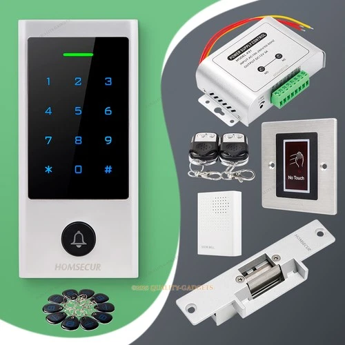 HOMSECUR Weatherproof IP66 APP WIFI PIN Access Control Touch Keypad
