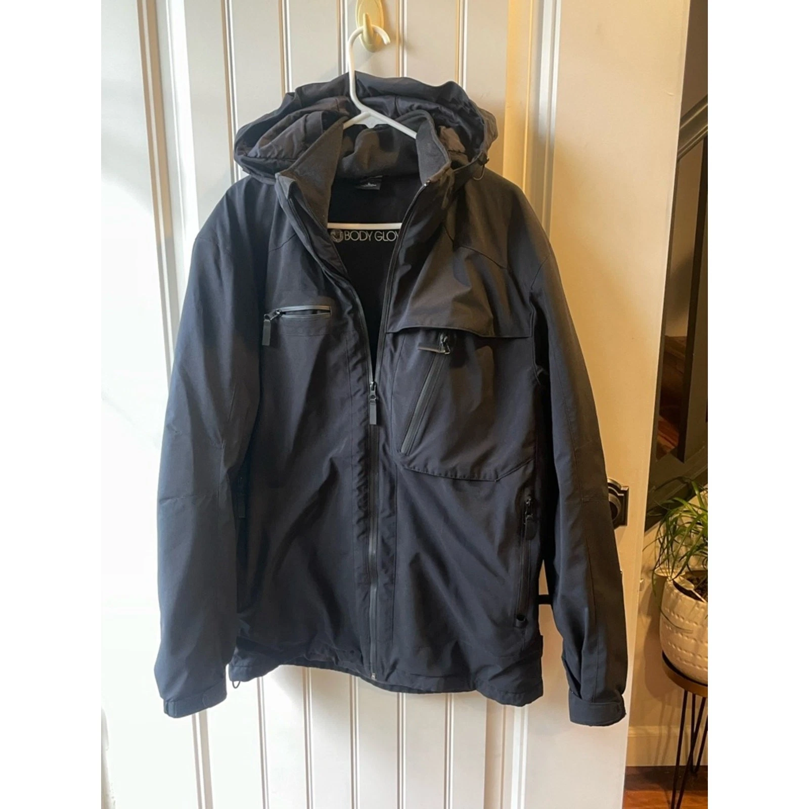 Body Glove Protect The Core ski rain jacket in black.