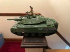 GI Joe Motorized Battle Tank 1982 Hasbro with figure