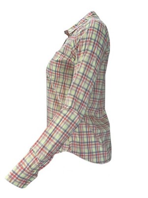 STEVEN ALAN Women's Multicolor Reverse Seam Plaid Casual Shirt Sz