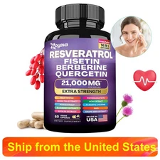 Zoyava Resveratrol Supplement 12600mg Thistle NAD Supplement 60 Capsules