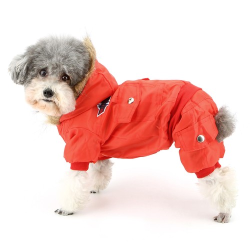 ZUNEA wattierter wasserdichter Winteroverall für kleine Hunde Haustier Welpe Jacke Mantel Fleece...