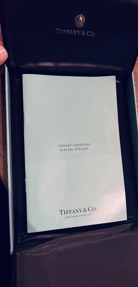 Collar de perlas blancas Tiffany & Co. 16,5 de plata de ley 925 K18YG Foto 3 de 4