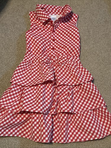 Gymboree Red Gingham Summer Sundress 6 Girls