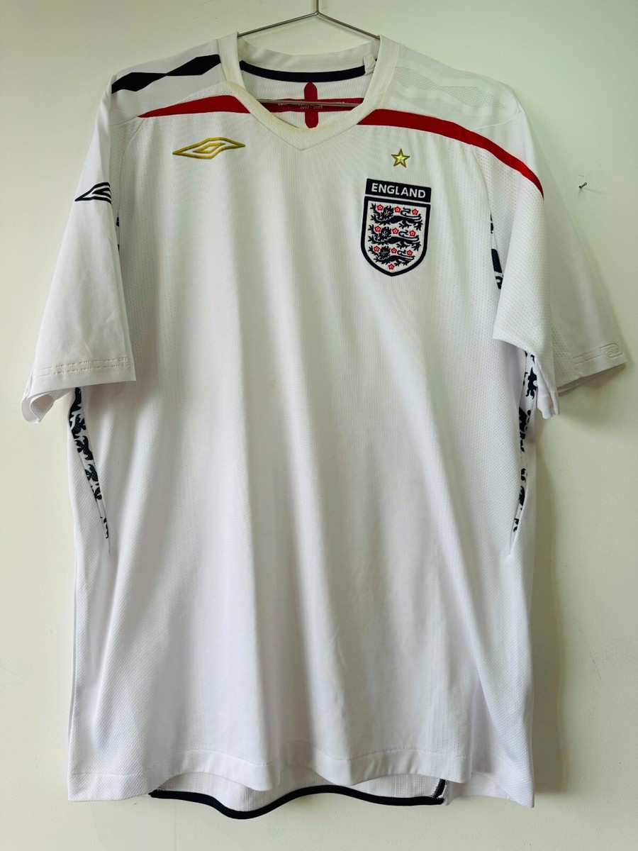 ENGLAND HOME SHIRT UMBRO [L] UEFA EURO 2008 FOOTBALL | eBay