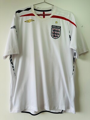ENGLAND HOME SHIRT UMBRO [L] UEFA EURO 2008 FOOTBALL | eBay