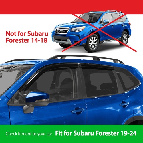 Sun Rain Visors Wind Rain Guards for 2019-2024 Subaru Forester Limited, Touring - Picture 3 of 8
