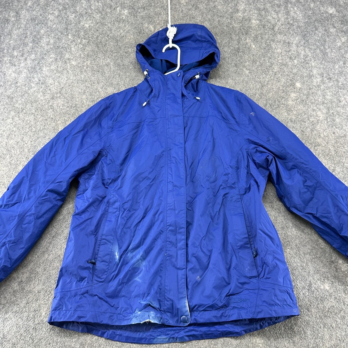 Ll bean fleece lined rain deals jacket