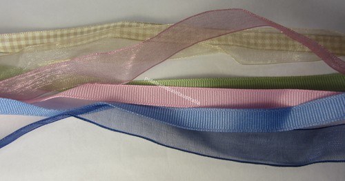 7 New 60cm Ribbons Mixed Colours for Scrapbooking Card Making Craft or Hair Tie - Picture 3 of 4