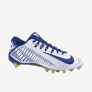 white low top football cleats
