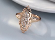 Ring 56 58  62 64 Fingerring Gold plated Stei...