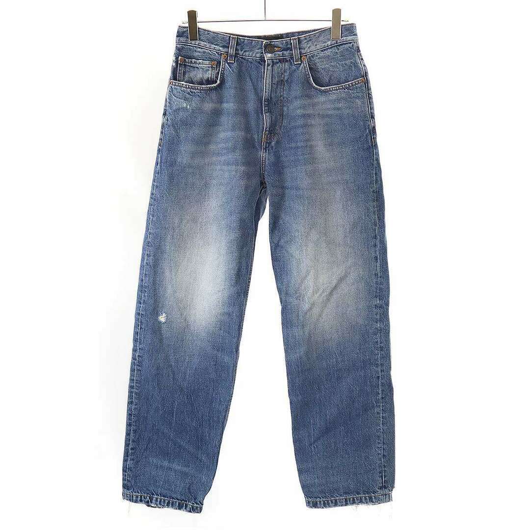 BALENCIAGA 23AW Loose Fit Damaged Denim Pants 736540 TBP48 BALENCIAGA 23AW Loose Fit Damaged Denim Pants 736540 TBP48