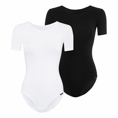 Skiny Damen Body Kurzarm Bodysuit Shirtbody Oberteil Body Collection S M L XL
