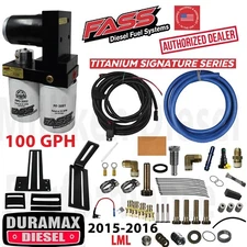 FASS Titanium 100GPH Fuel Lift Pump System 15-16 Duramax Diesel Chevy GMC GM 6.6
