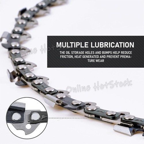 3PCS 12"/14''/16''/20''/22'' Chainsaw Chain Blade Saw Replacement Semi Chisel AU - Picture 5 of 13