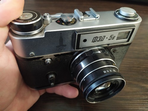 Camera FED5v Olympic Lens Industar-61 L/D 2.8-53 USSR Soviet OlympicsтVintage - Picture 9 of 23
