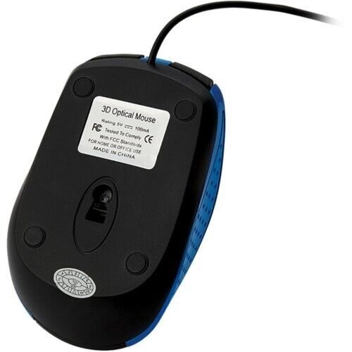 Ratón óptico para notebook Verbatim 99743 con cable USB azul - Imagen 4 de 5