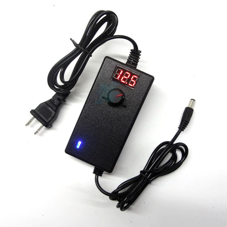 3-24V adjustable voltage DC power adapter stepless speed regulation with display