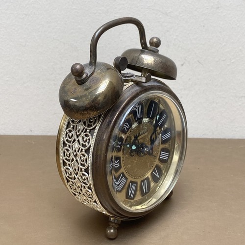 Blessing West German Wecker Vintage goldfarben klein funktioniert (M) - Bild 6 von 11