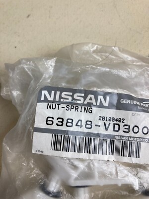 OEM NISSAN Genuine (ONE ONLY) 63848-VD300 NUT SPRING | eBay Australia