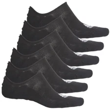 6 Pair Adidas No Show Golf Socks, Men's Shoe Size 12.5-15, XL, Black L16 MP