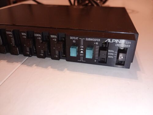 NEW OPEN Vintage Alpine Pre-Amp Car Graphic Equalizer 3311 Old School Stereo EQ - Picture 17 of 23