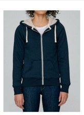 Sweat-shirts zippés à capuche fourrés polaire Femme coton Bio Hoodie