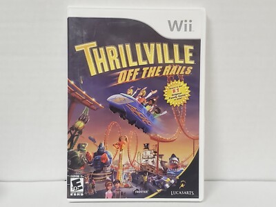 Thrillville: Off the Rails (Nintendo Wii, 2007) Complete w/ Manual Tested 