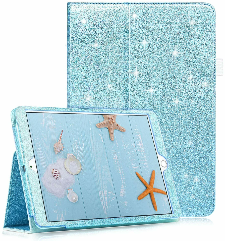 Genuine Apple Ipad Flip Glitter Case Cover For iPad 10.2 , Air1/2 9.7 Mini ipad2 - Image 2 of 4