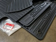 16-22 Honda Pilot All Weather Rubber Floor Mat Set New Genuine OEM 08P17-TG7-101