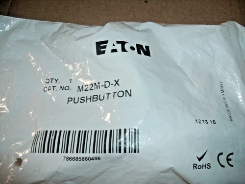 LOT OF 2 - EATON CUTLER HAMMER M22M-D-X PUSHBUTTON