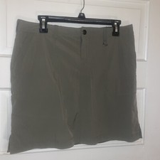 REI Mini Skirt Lightweight Hiking Travel Outdoor Pockets Gray Women's Size 8