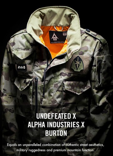 Burton Undefeated X Alpha Industries M-65 Trench Jacket バートン