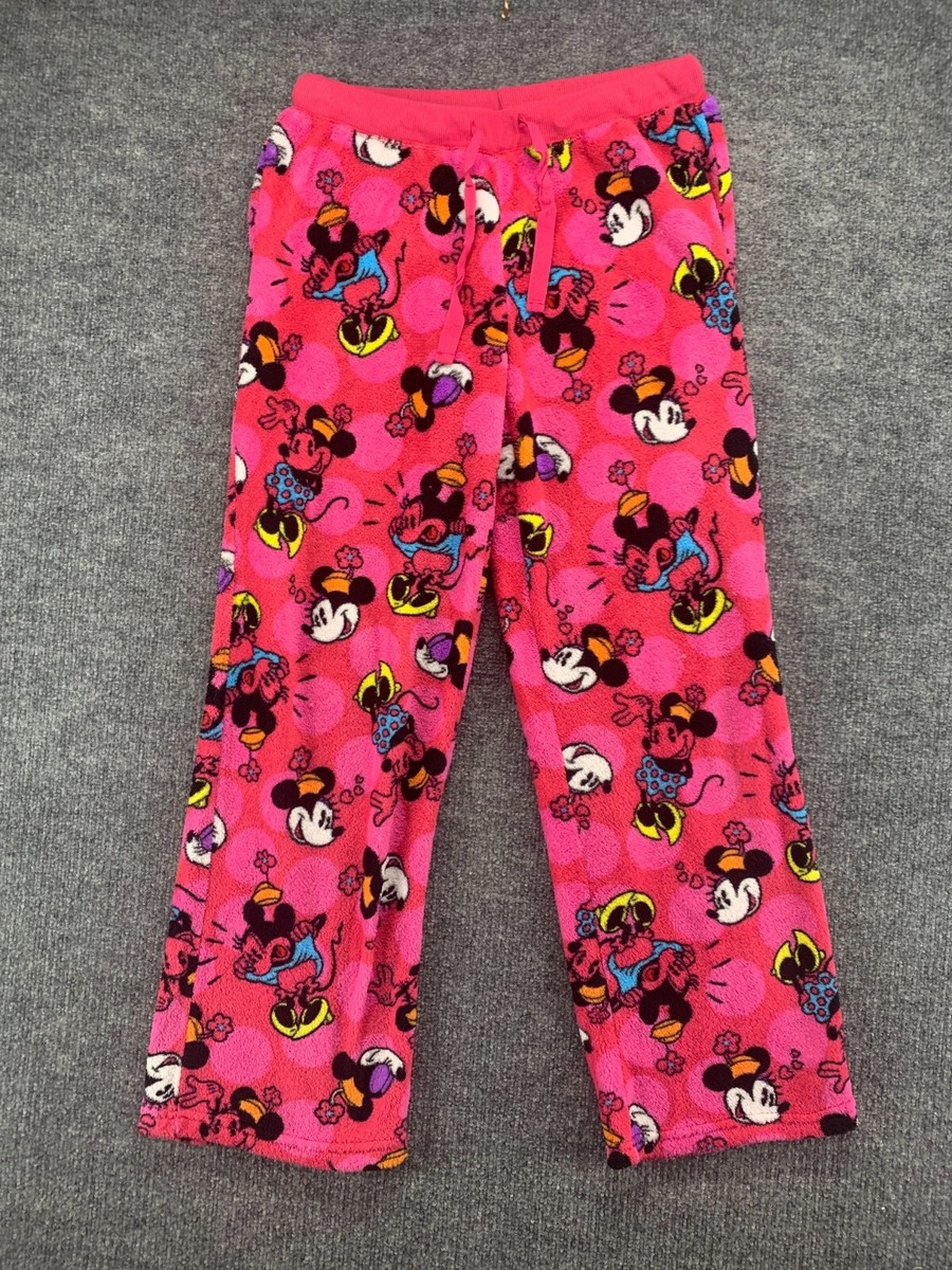 Disney Sleepwear Women Medium Pink Pajama Pants Lounge Fleece