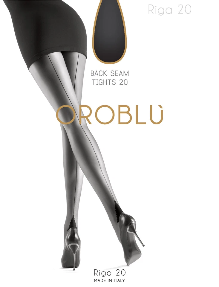 Oroblu Riga 20 Strumpfhose mit Naht und schicker Hochferse in 20den - Bild 2 von 4