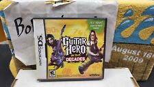 CIB GUITAR HERO ON TOUR DECADES NINTENDO DS VIDEO GAME COMPLETE IN BOX W/ MANUAL