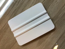 4" DECAL STICKER APPLICATION DOUBLE EDGE SQUEEGEE TOOL FLEXIBLE APPLICATOR 